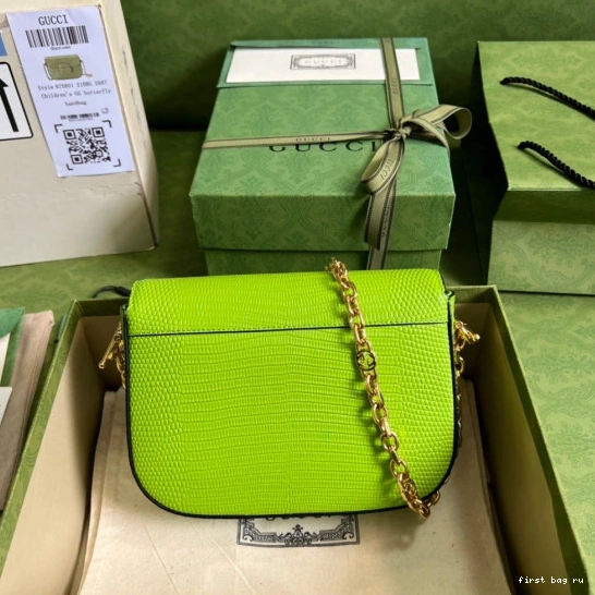 First bag ru Gucci mini lizard 1955 Horsebit bag 0726